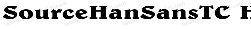 SourceHanSansTC Heavy B5pc H字体转换
